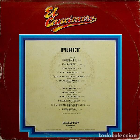 Discos de vinilo: Peret &lrm;&ndash; Peret - El Cancionero - Foto 2