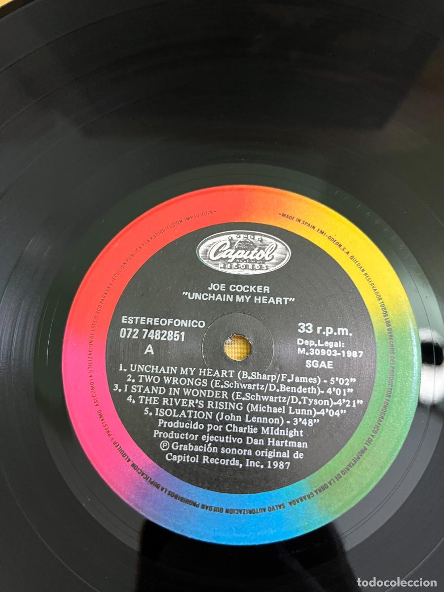 Discos de vinilo: Joe Cocker &lrm;&ndash; Unchain My Heart - Foto 3