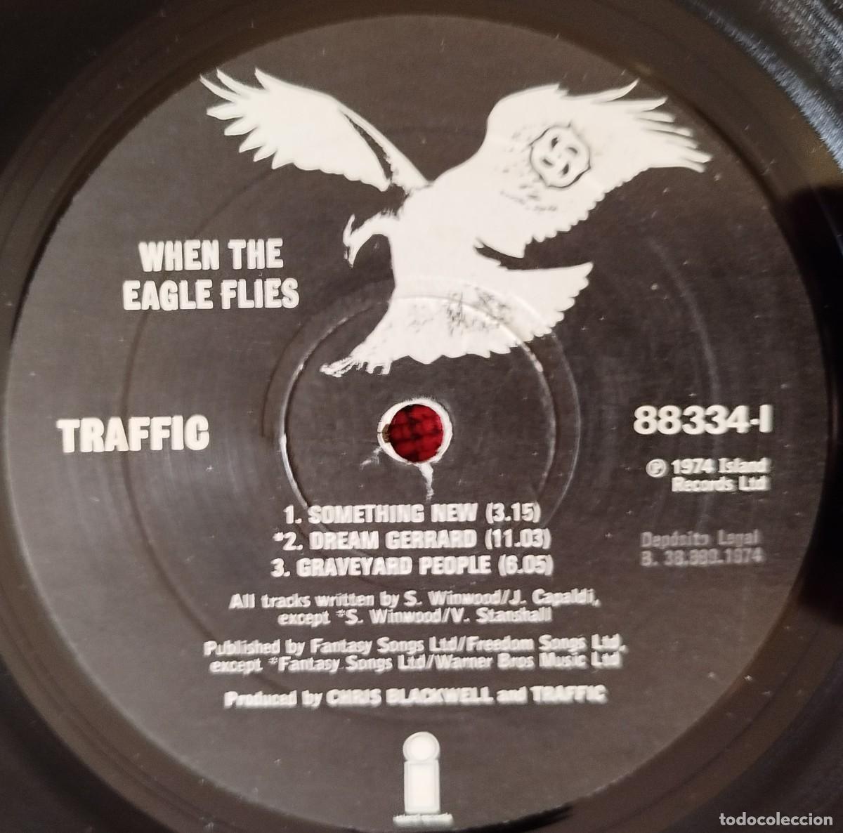 Discos de vinilo: TRAFFIC ** When The Eagle Flies ** VINILO LP ORIGINAL 1974 - Foto 3
