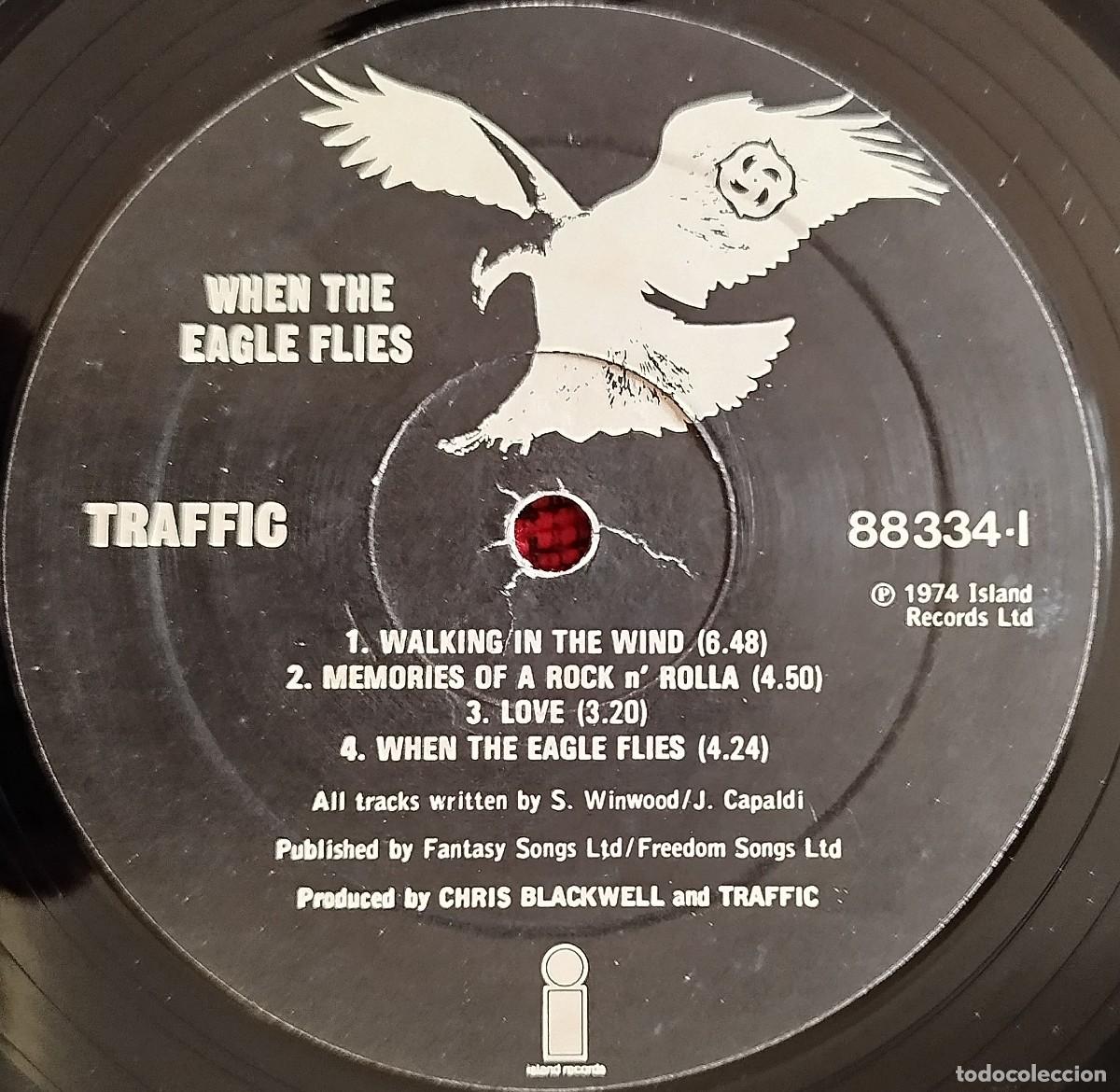 Discos de vinilo: TRAFFIC ** When The Eagle Flies ** VINILO LP ORIGINAL 1974 - Foto 4