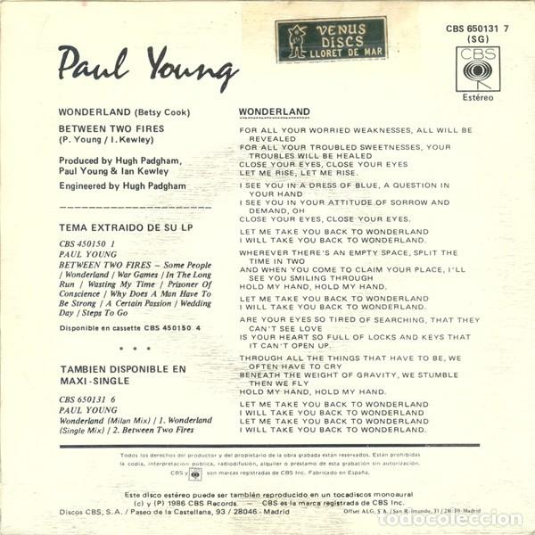 Discos de vinilo: Paul Young &lrm;&ndash; Wonderland - Foto 2