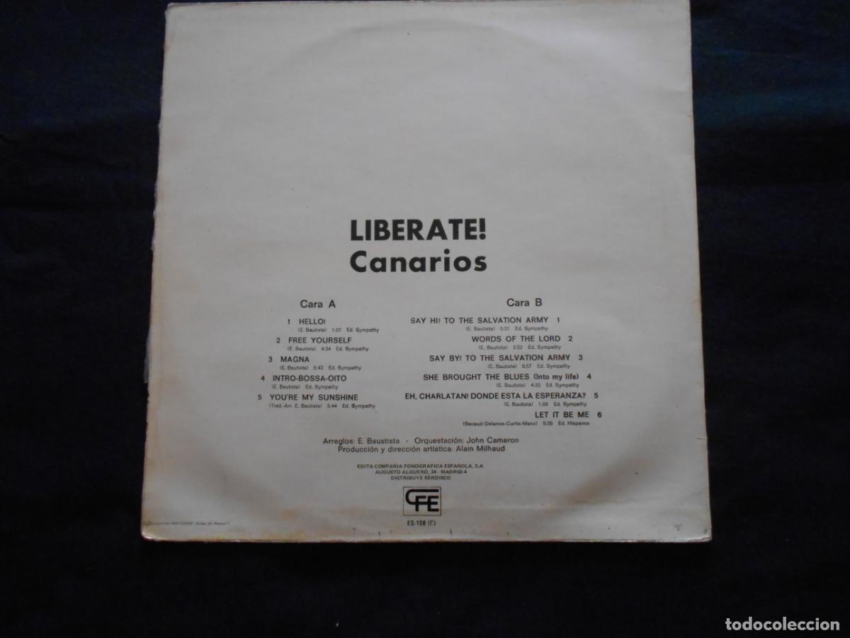 Discos de vinilo: LP CANARIOS // LIBERATE - Foto 2