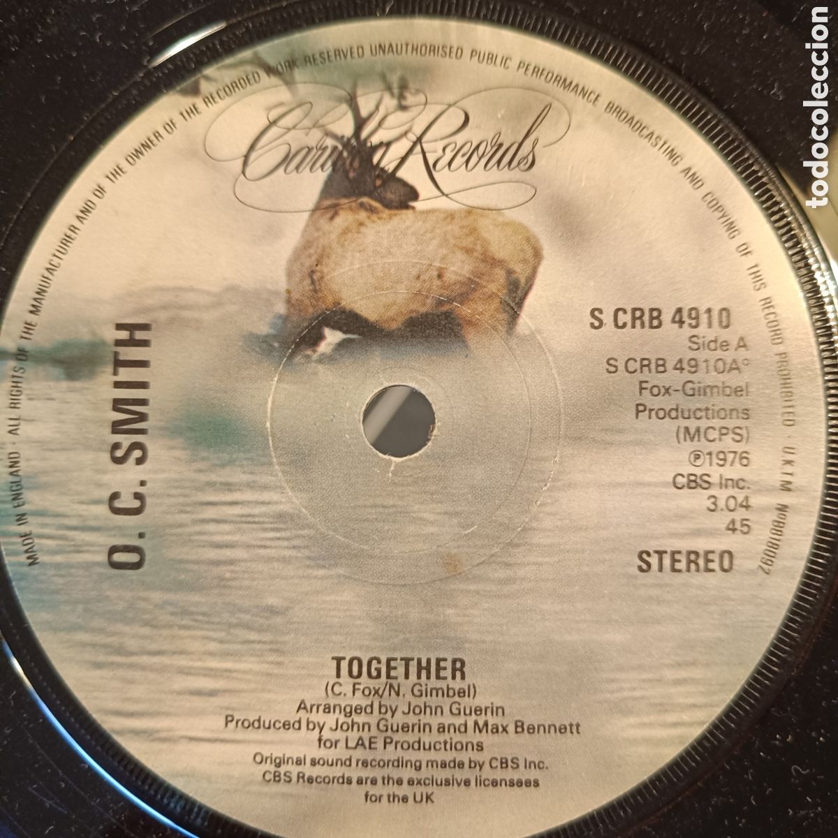 Discos de vinilo: O. C. Smith &ndash; Together - Foto 1