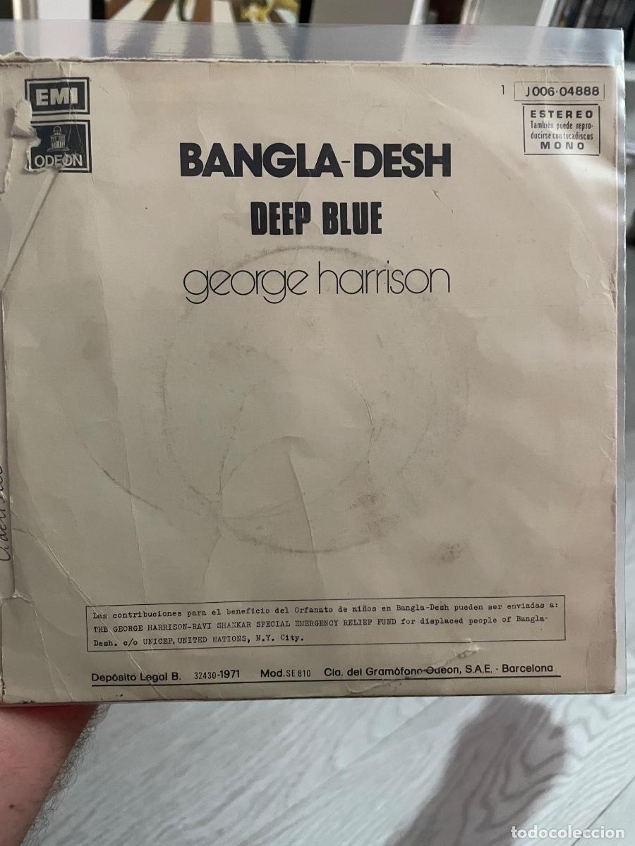 Discos de vinilo: George Harrison Bangla-Desh Single 1971 - Foto 2