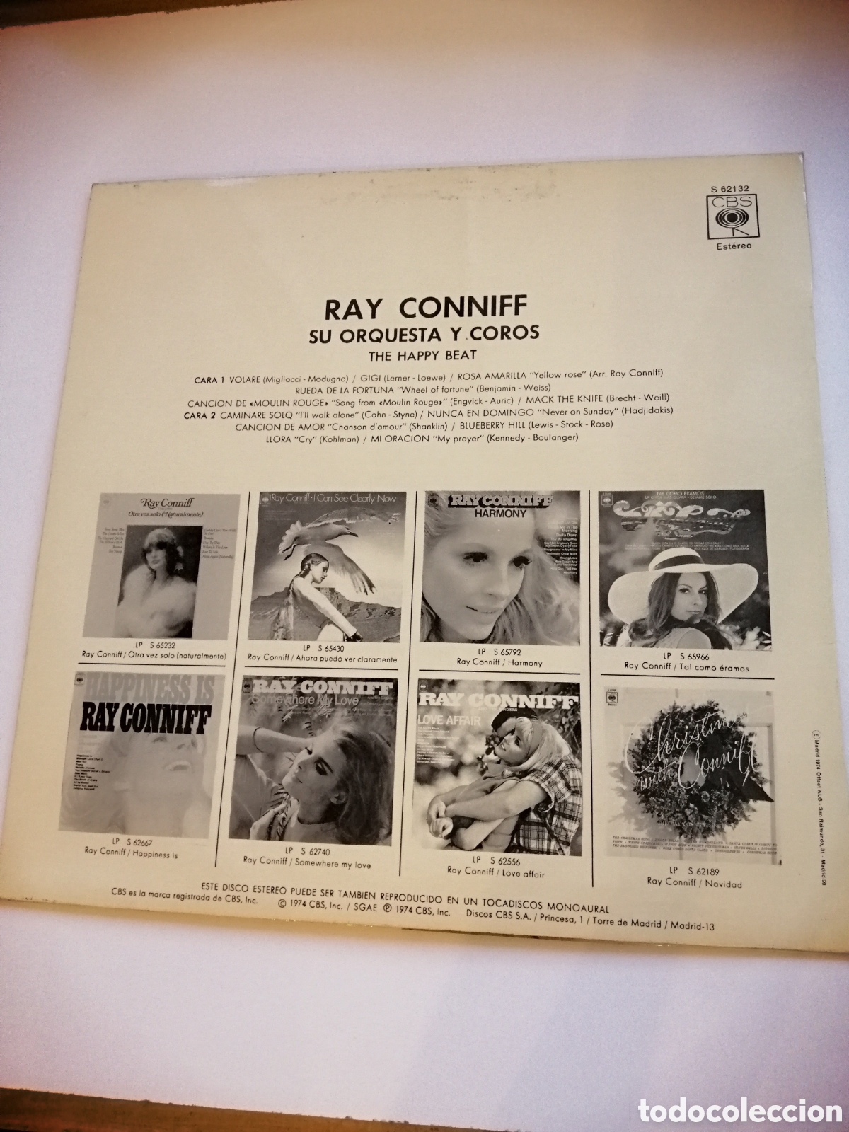 Discos de vinilo: Ray conniff the happy beat alegria en ritmo vinilo - Foto 2