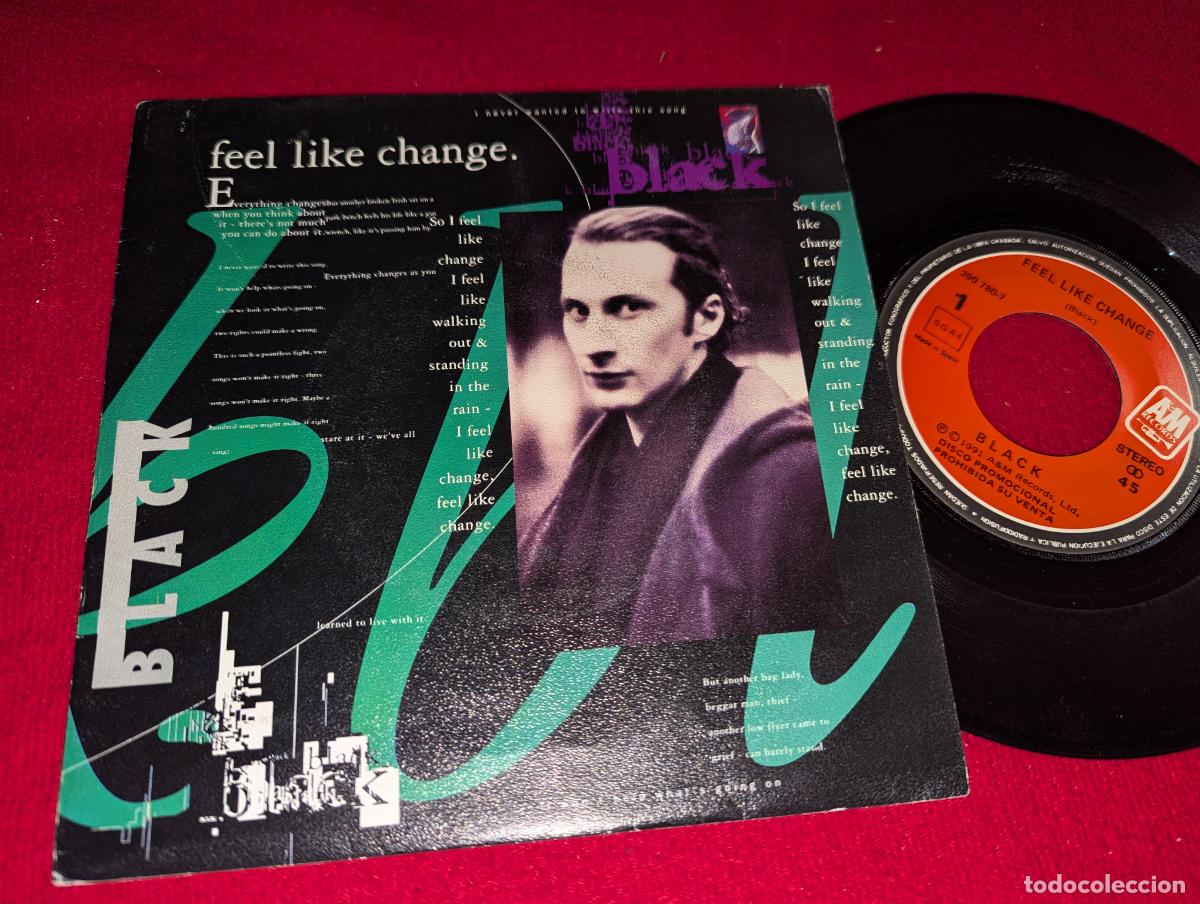 Vinyl-Schallplatten: BLACK Feel like change/Nice 7'' SINGLE 1991 A&M PROMO ESPA&Ntilde;A SPAIN