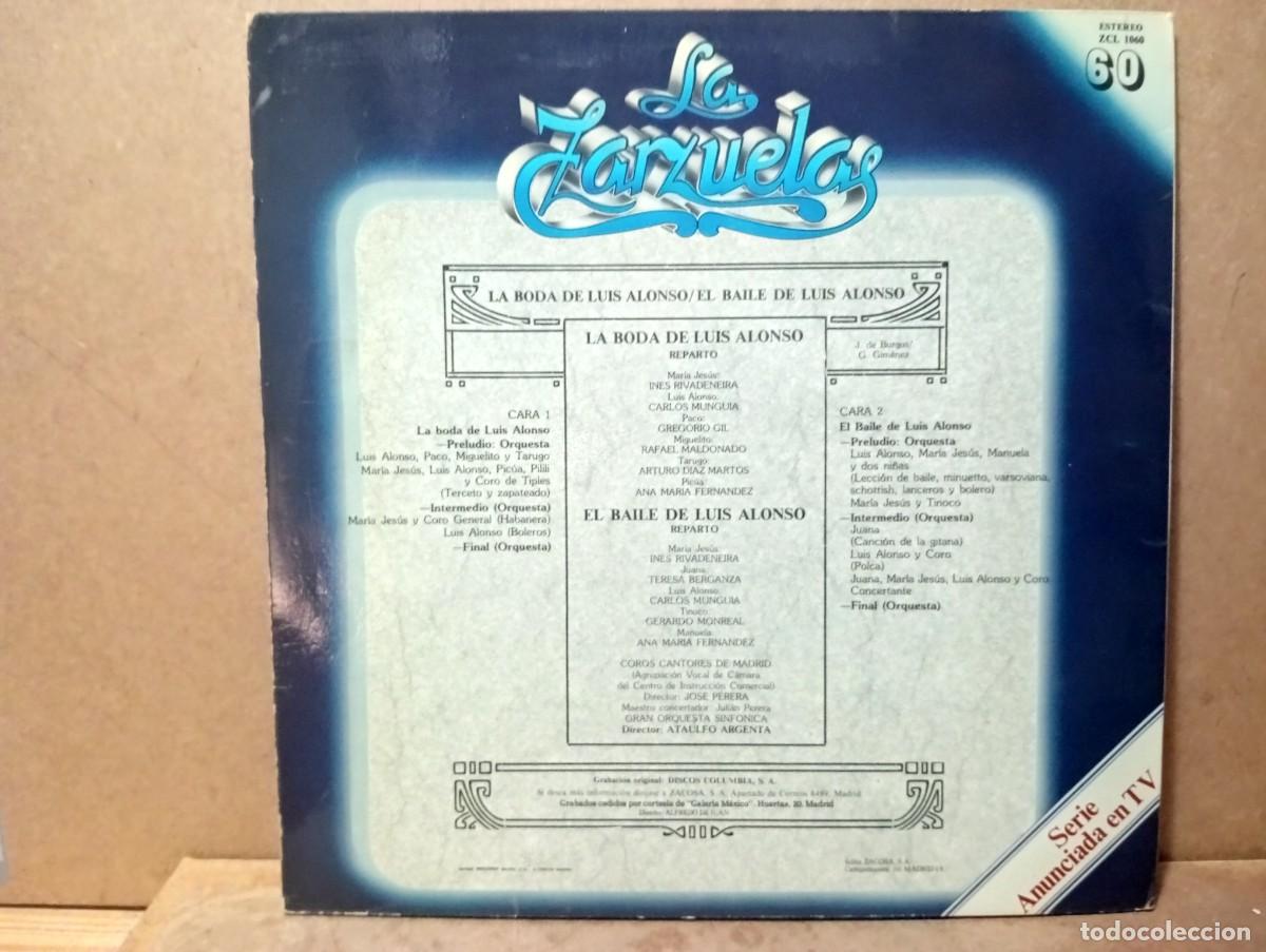Discos de vinilo: La boda de Luis Alonso - Foto 3