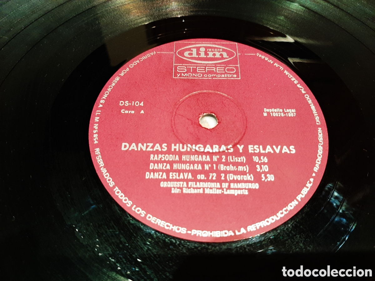 Discos de vinilo: Vinilo 1967 &rdquo;Danzas hungaras de Brahms&rdquo; - Foto 4