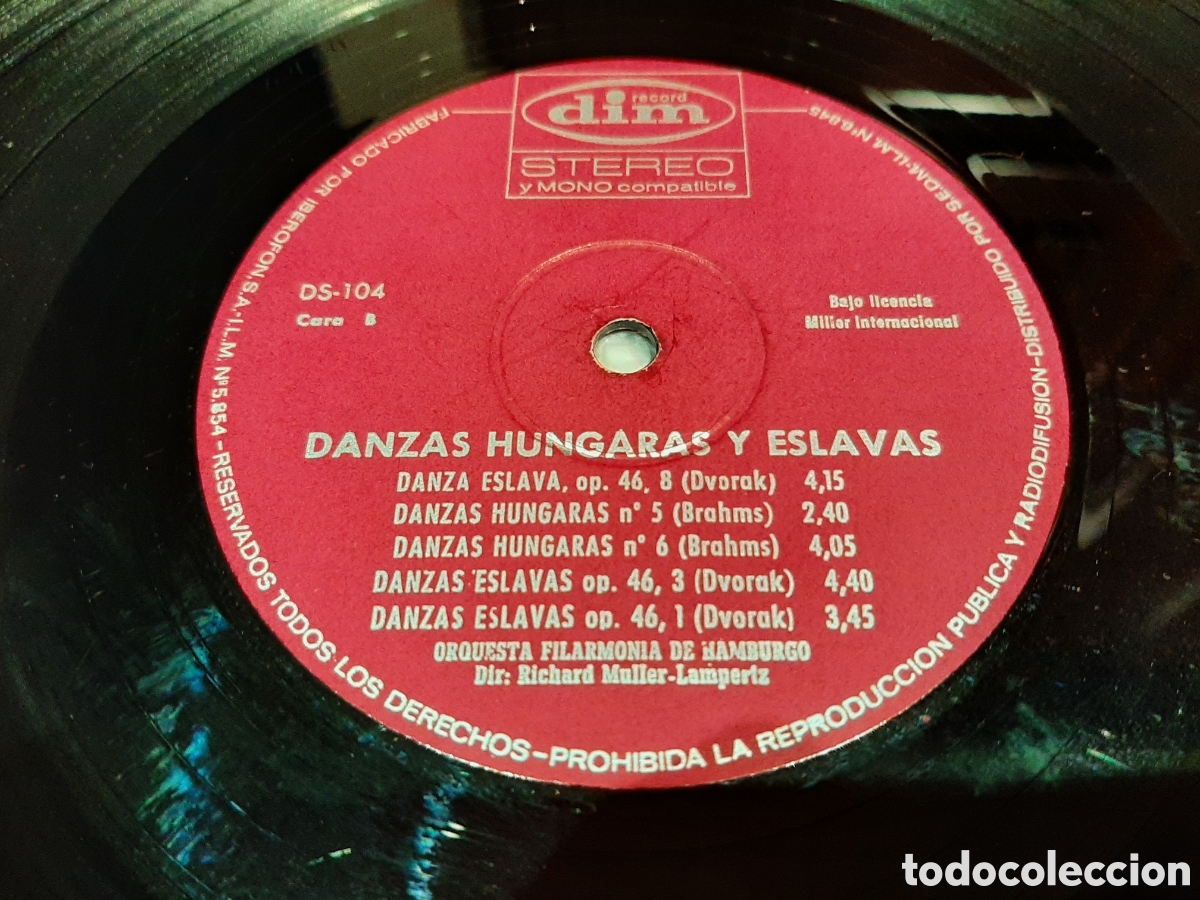 Discos de vinilo: Vinilo 1967 &rdquo;Danzas hungaras de Brahms&rdquo; - Foto 5