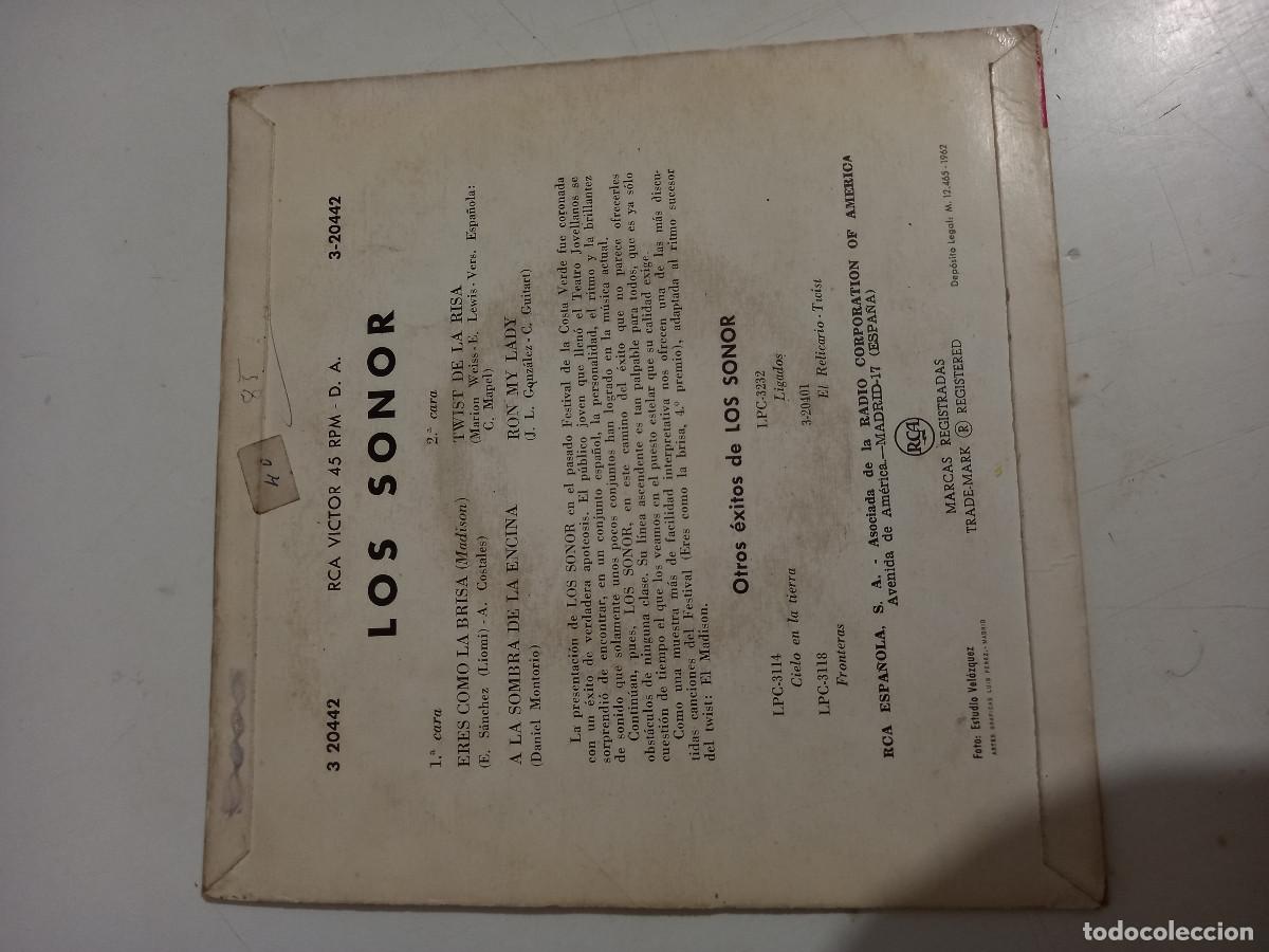 Discos de vinilo: los sonor, rca victor,eres como la brisa,madison..., ep,s - Foto 2
