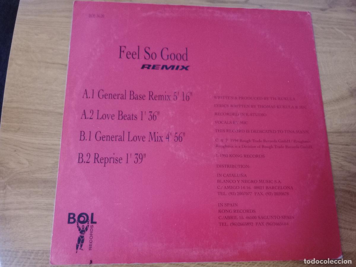 Discos de vinilo: FEEL SO GOOD REMIX / GENERAL BASE / LOVE BEATS - Foto 2