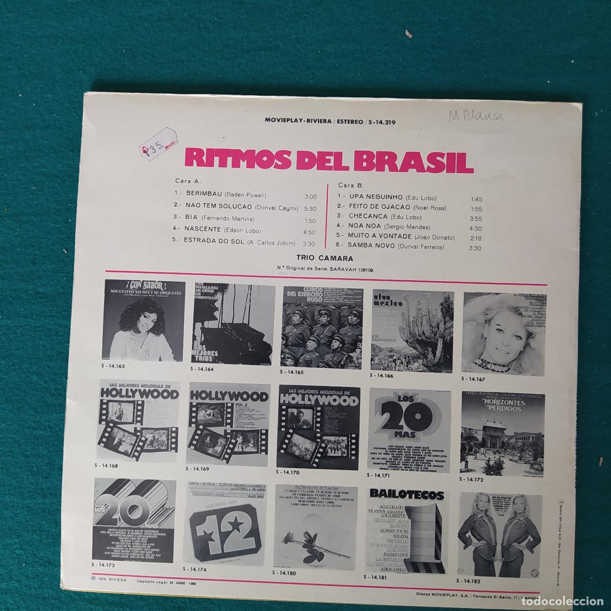 Discos de vinilo: TRIO CAMARA Ritmos Del Brasil - Foto 2