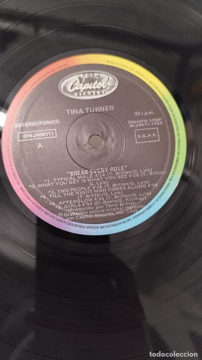Discos de vinilo: Tina Turner &ndash; Private Dancer Y Break Every Rule. Doble lp - Foto 2