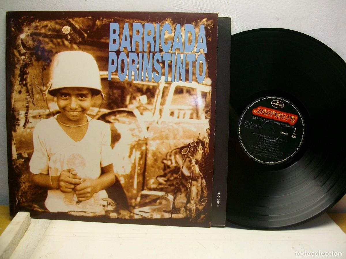 Discos de vinilo: BARRICADA - POR INSTINTO LP 1991 - Foto 1