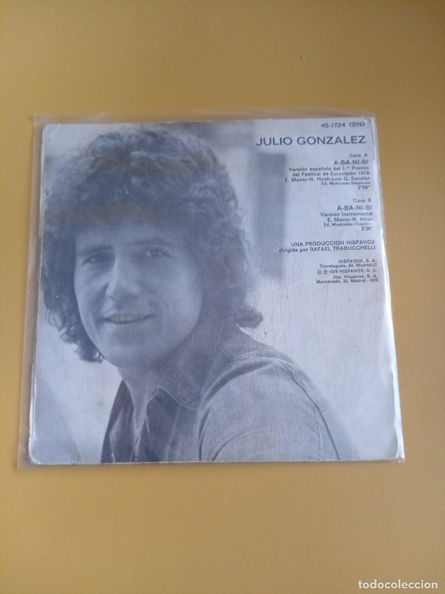 Discos de vinilo: Julio Gonz&aacute;lez - A-Ba-Ni-Bi 1978 - Foto 2