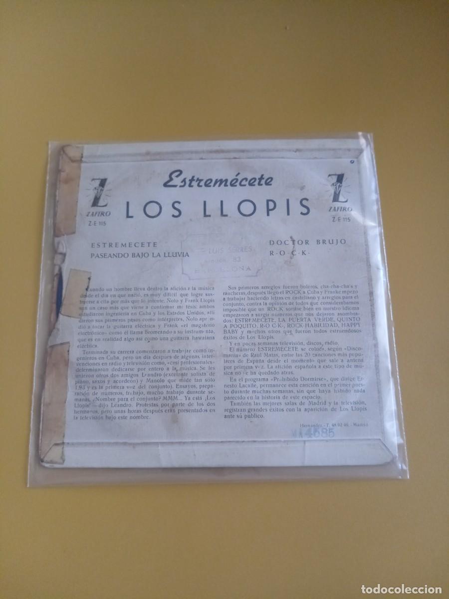 Discos de vinilo: Los Llopis - Estrem&eacute;cete EP 1960 - Foto 2