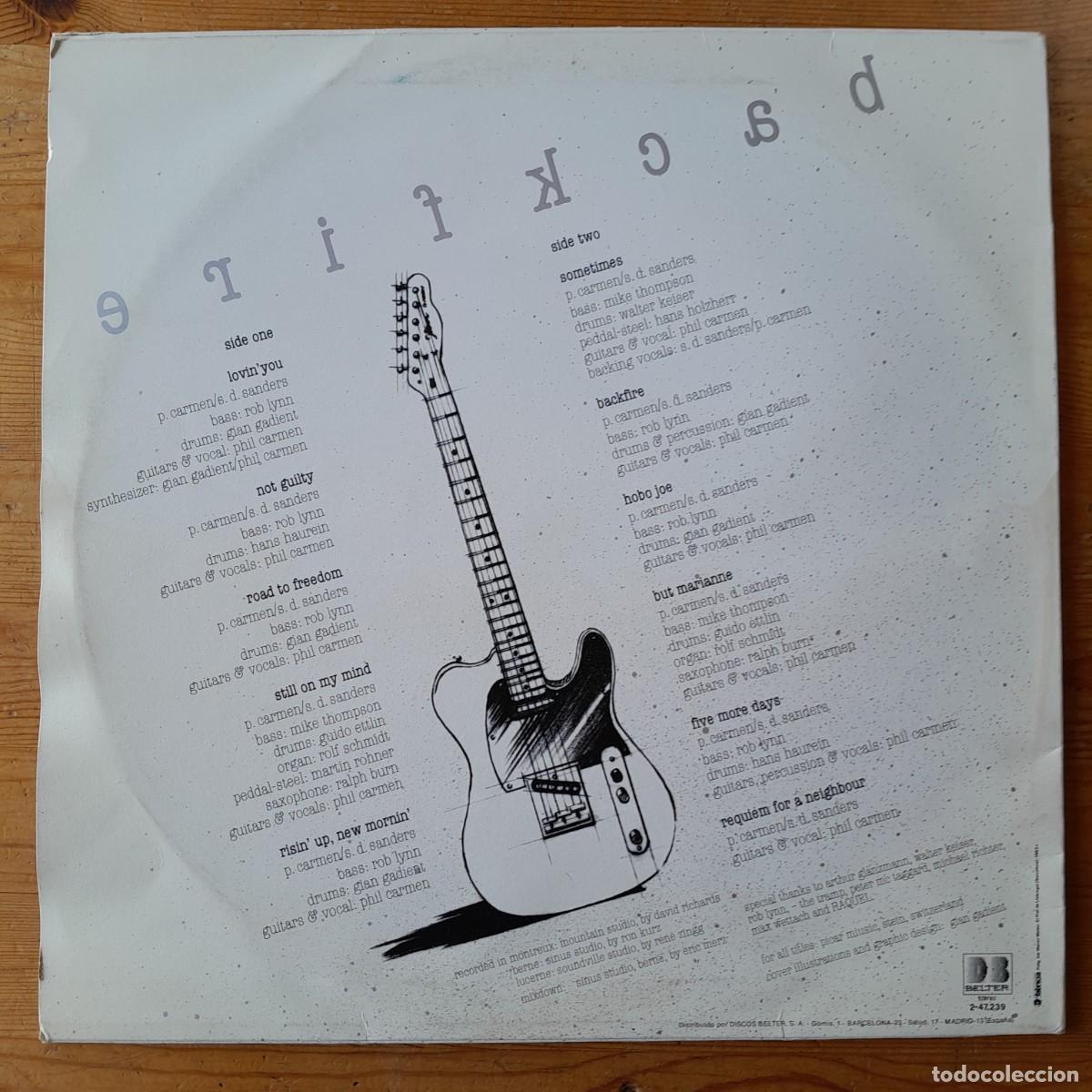 Discos de vinilo: PHIL CARMEN : BACKFIRE [BELTER - ESP 1983] LP - Foto 2