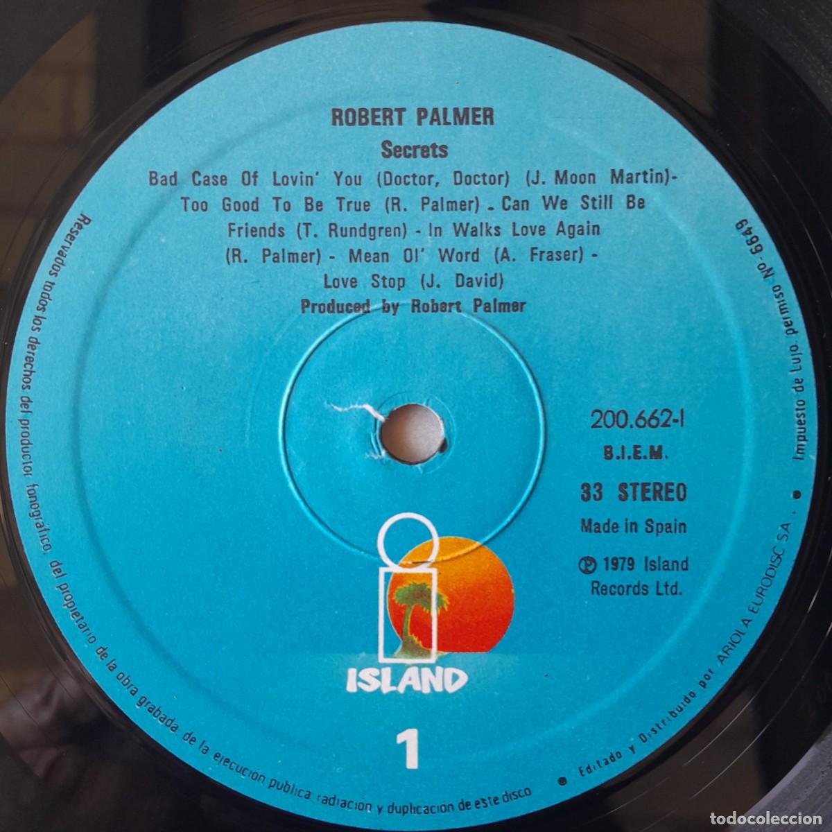 Discos de vinilo: ROBERT PALMER : SECRETS [ISLAND - ESP 1979] LP - Foto 4