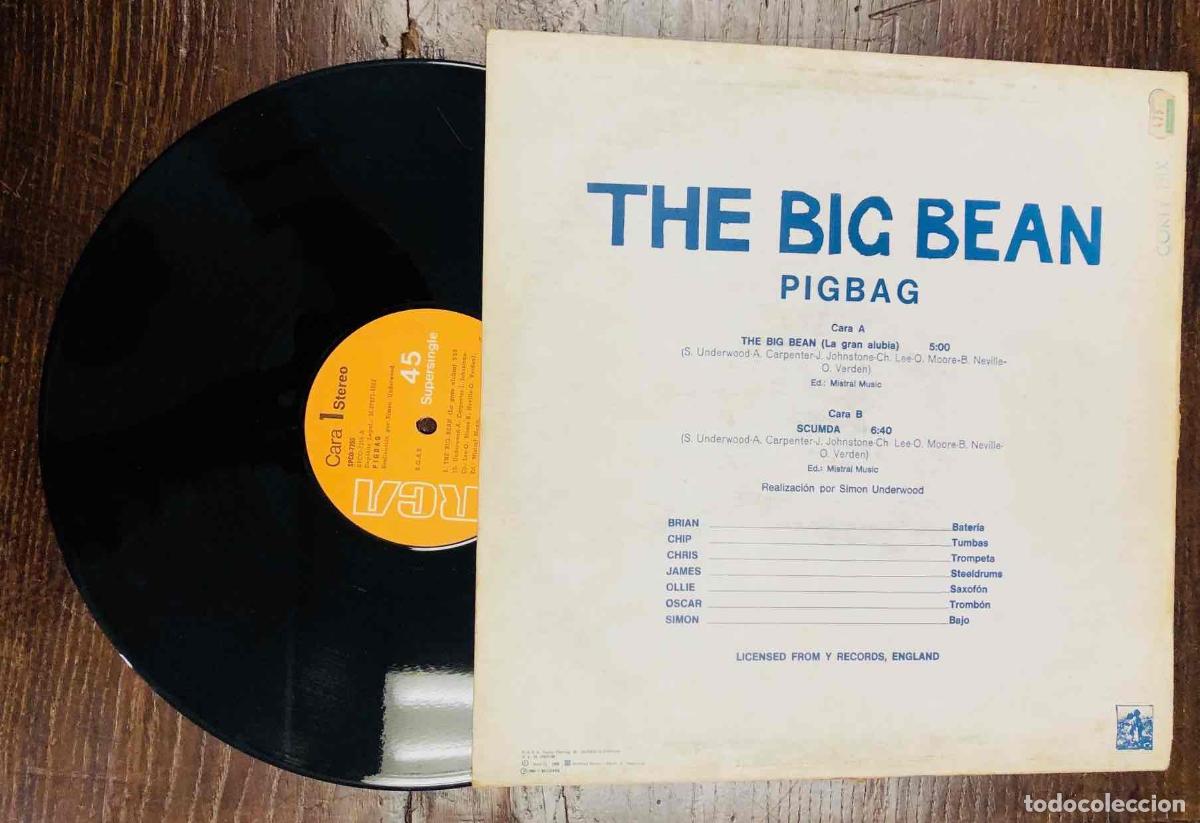 Discos de vinilo: MAXI SINGLE THE BIG BEAN PIGBAG. RCA 1982 - Foto 2