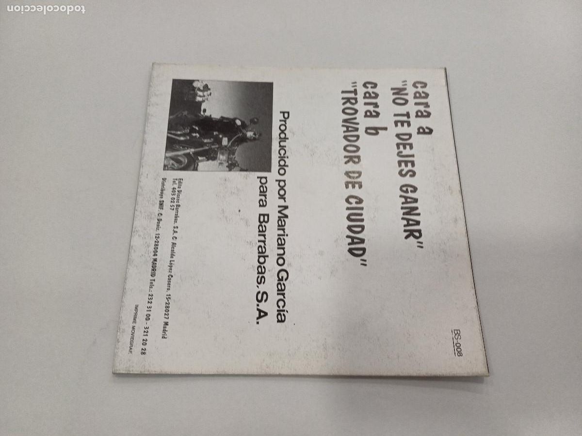 Discos de vinilo: &Ntilde;U/NO TE DEJES GANAR/SINGLE METAL. - Foto 3