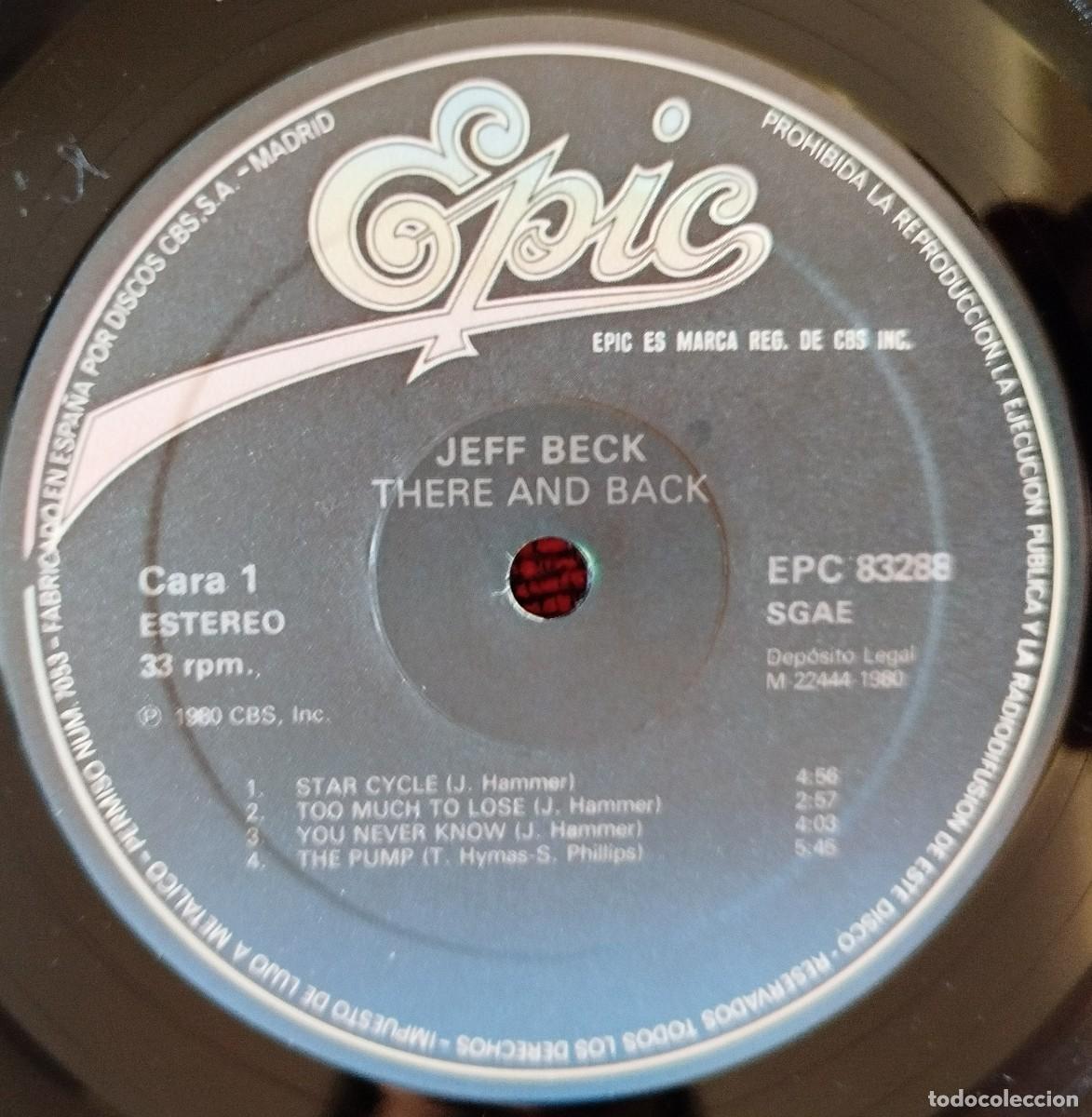 Discos de vinilo: JEFF BECK ** There & Back ** VINILO LP ORIGINAL 1980 - Foto 3