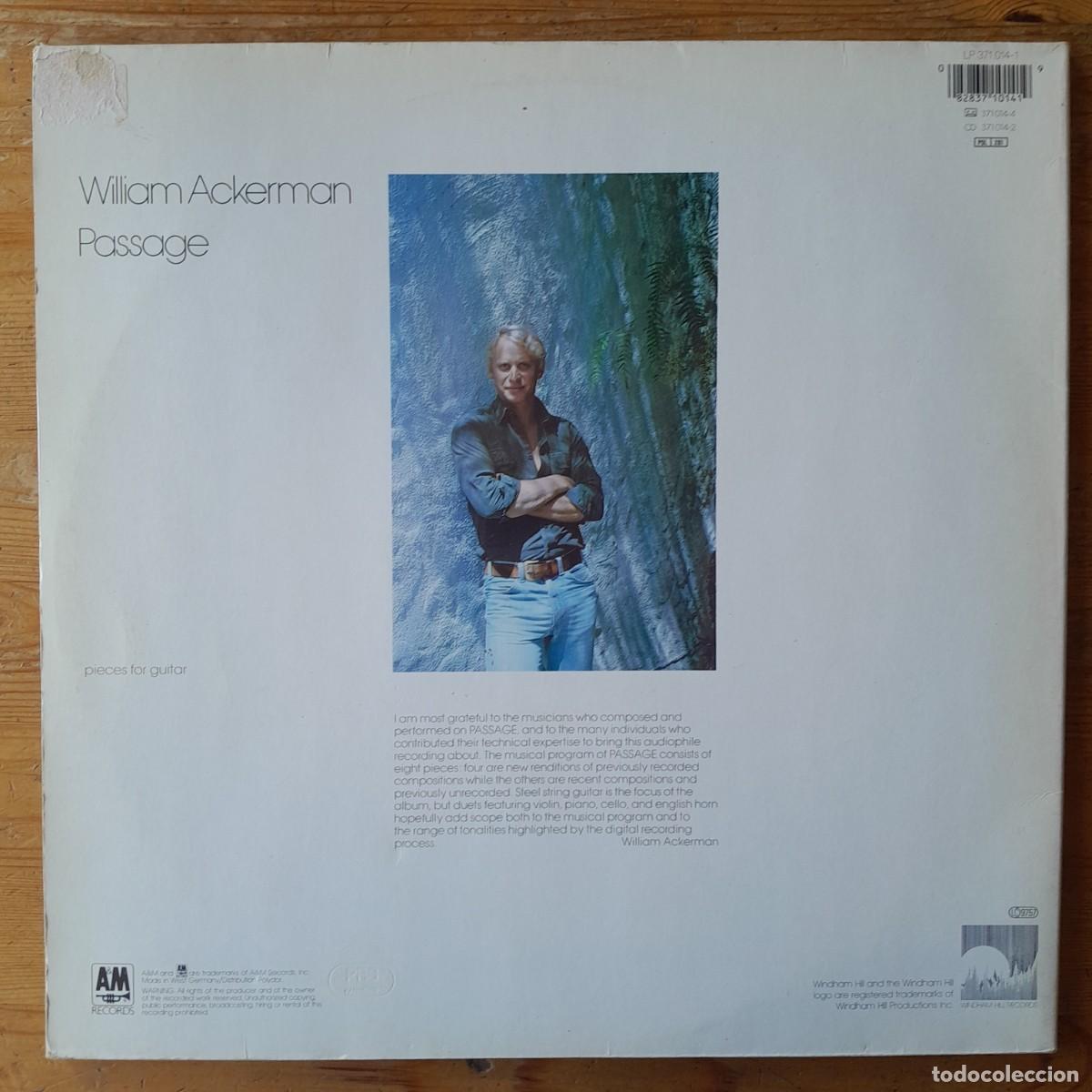 Discos de vinilo: WILLIAM ACKERMAN : PASSAGE [WINDHAM HILL - DEU 1981] LP/GAT - Foto 2