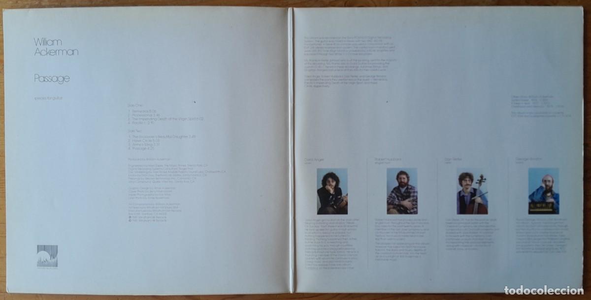 Discos de vinilo: WILLIAM ACKERMAN : PASSAGE [WINDHAM HILL - DEU 1981] LP/GAT - Foto 3