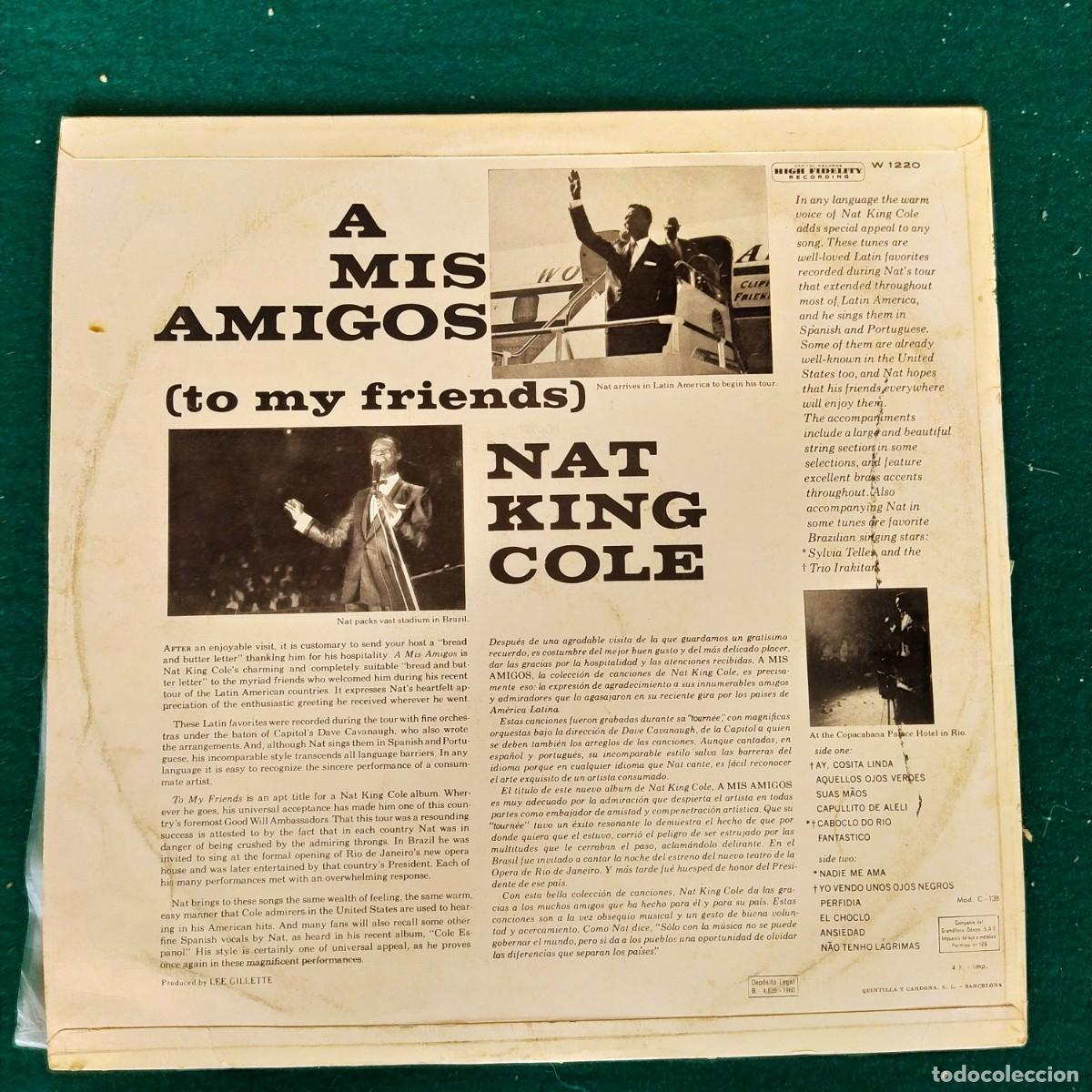 Discos de vinilo: Nat King Cole &ndash; A Mis Amigos - Foto 2