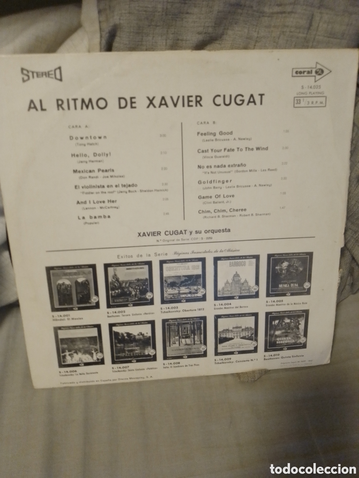 Discos de vinilo: Al ritmo de Xavier Cugat y su orquesta 1970 - Foto 2
