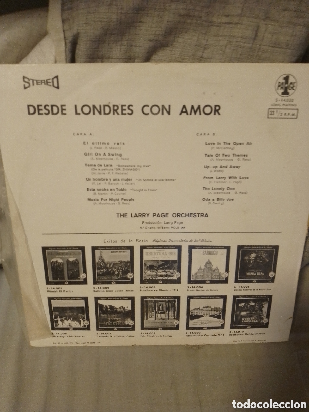 Discos de vinilo: DESDE LONDRES CON AMOR 1970 - Foto 2