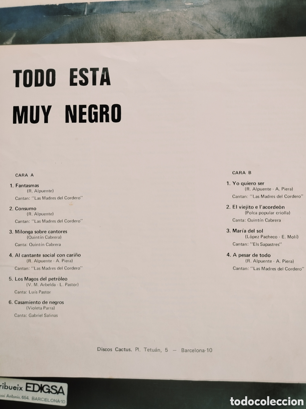 Discos de vinilo: LP Las Madres Del Cordero, y Otros - Foto 3