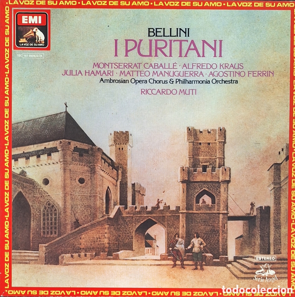 Discos de vinilo: Caja I Puritani. Bellini. Dtor: Riccardo Muti