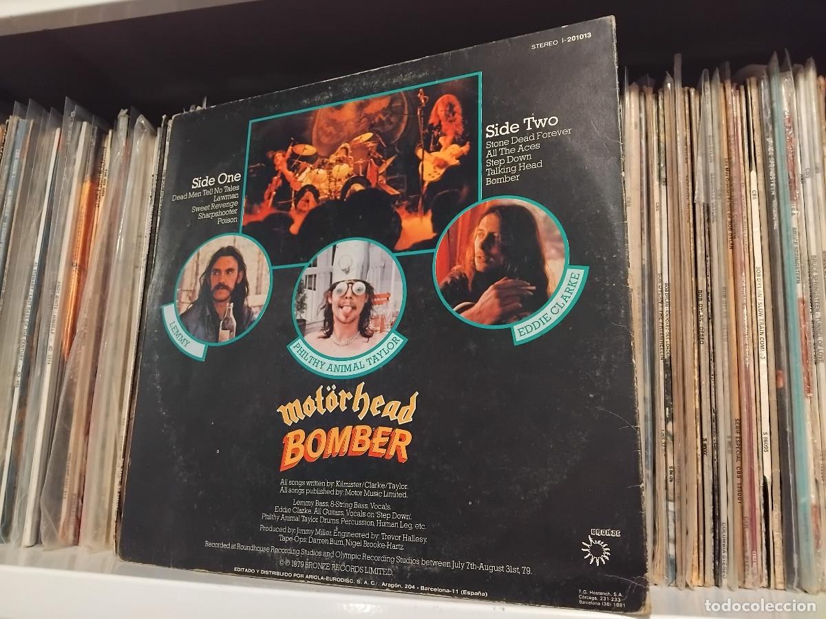 Discos de vinilo: Mot&ouml;rhead &lrm;&ndash; Bomber - lp edic. spain 1981 - Foto 2