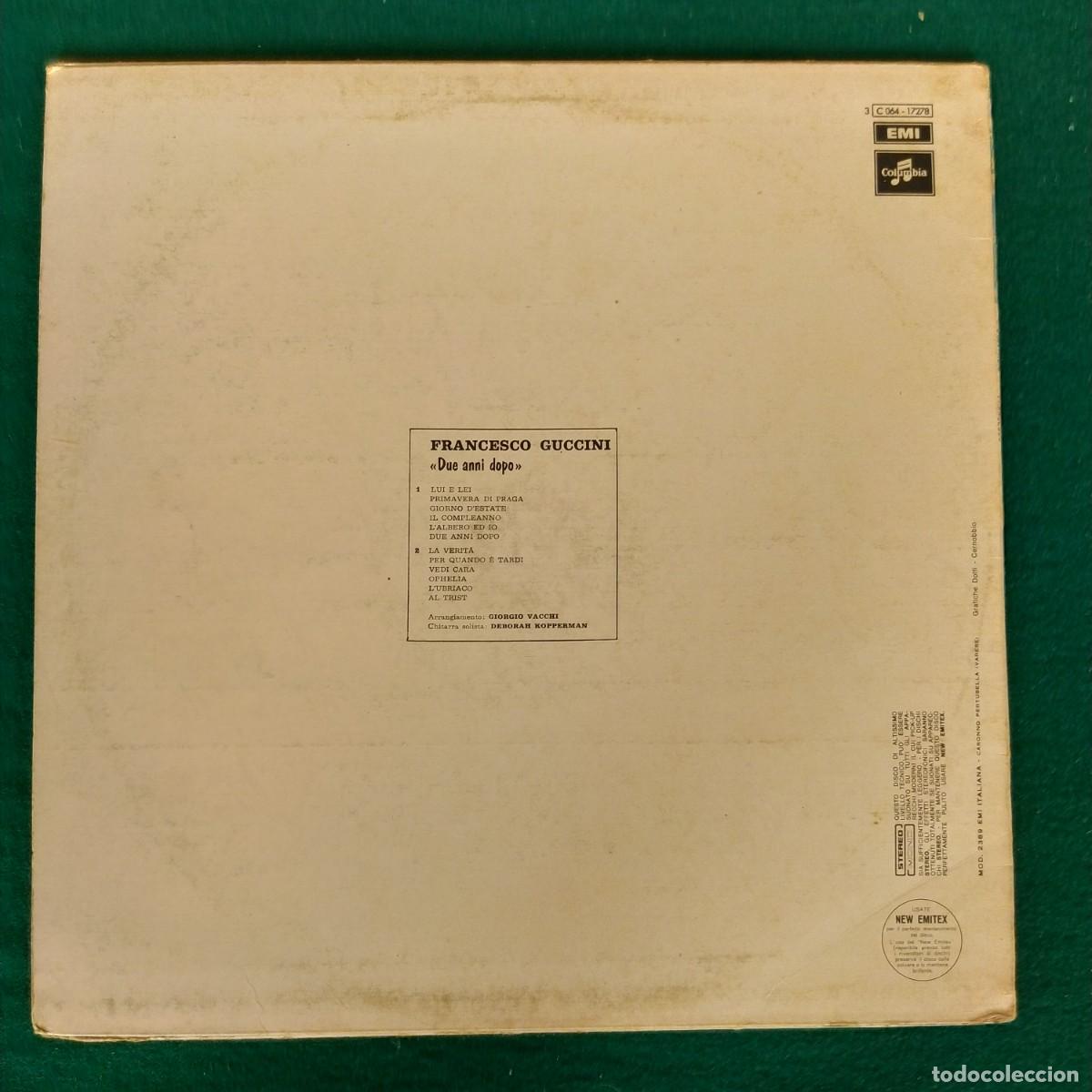 Discos de vinilo: Francesco Guccini &ndash; Due Anni Dopo - Foto 2