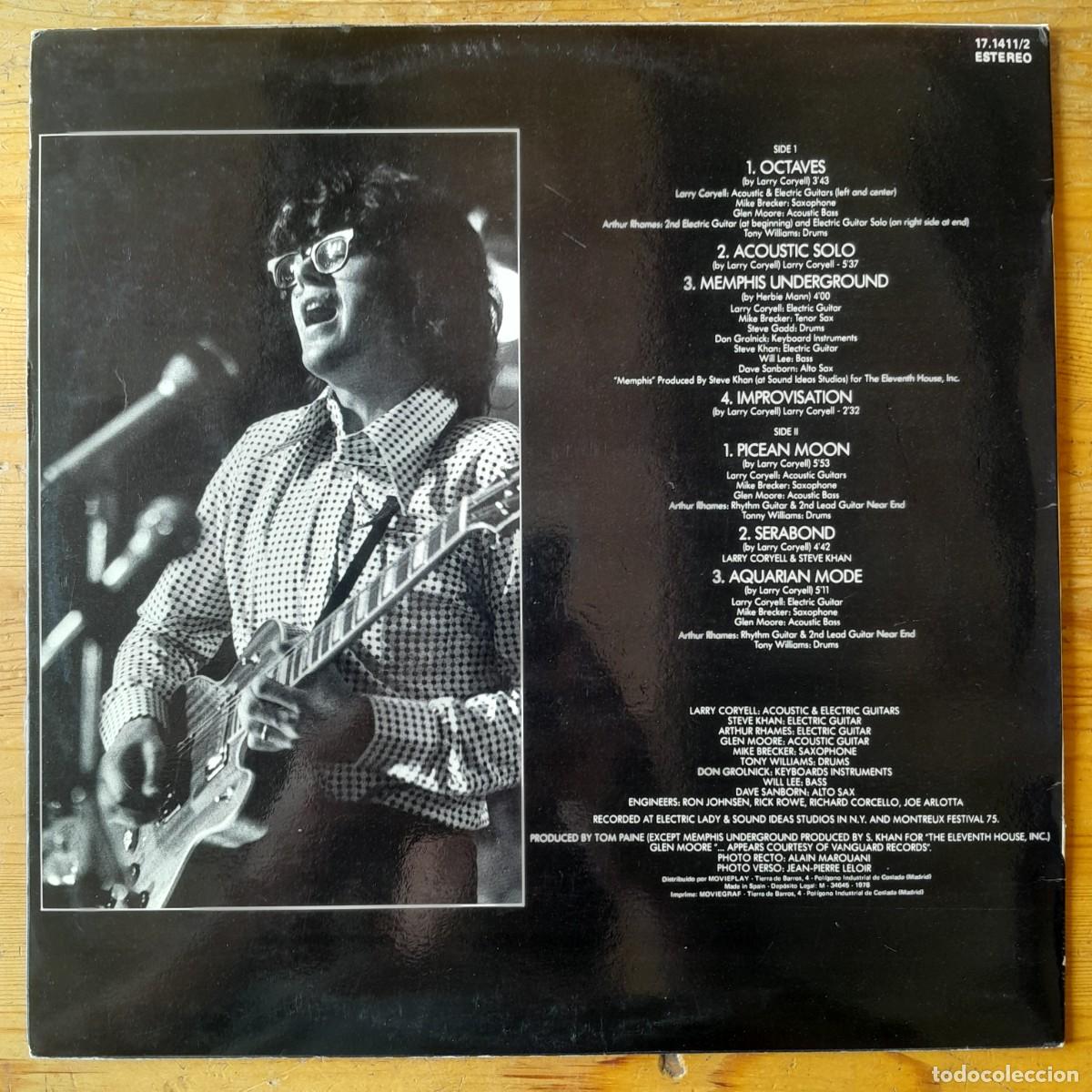 Discos de vinilo: LARRY CORYELL : DIFFERENCE [EGG - ESP 1978] LP - Foto 2