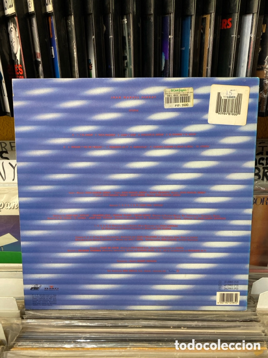 Discos de vinilo: Joan Manuel Serrat - Utopia - Foto 2
