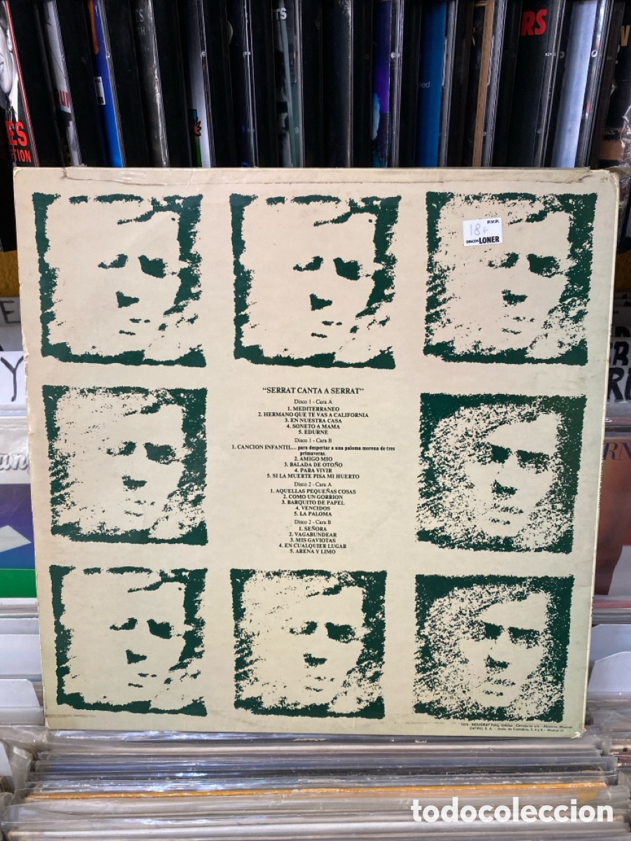 Discos de vinilo: Joan Manuel Serrat - Serrat Canta a Serrat - Foto 2