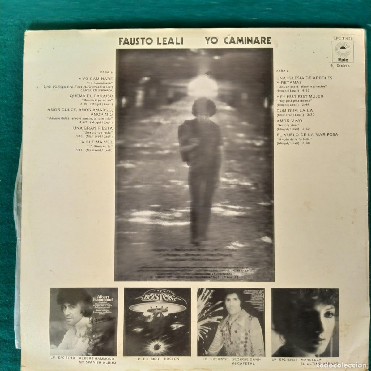 Discos de vinilo: Fausto Leali &ndash; Io Camminer&ograve; - Foto 2
