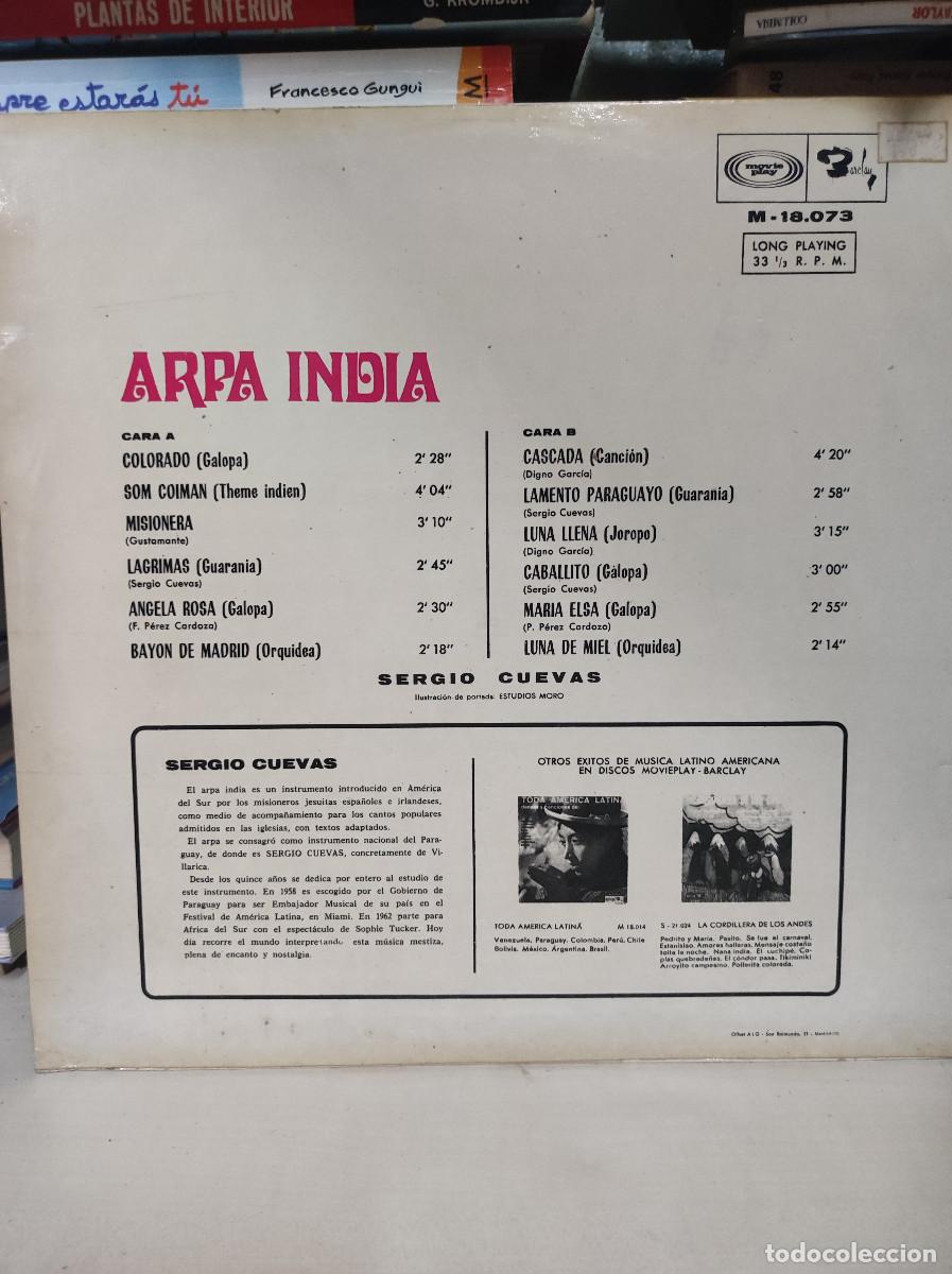 Discos de vinilo: Sergio Cuevas &ndash; Arpa India - Foto 2