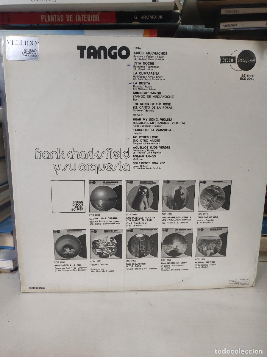 Discos de vinilo: Frank Chacksfield Y Su Orquesta &ndash; Tango - Foto 2
