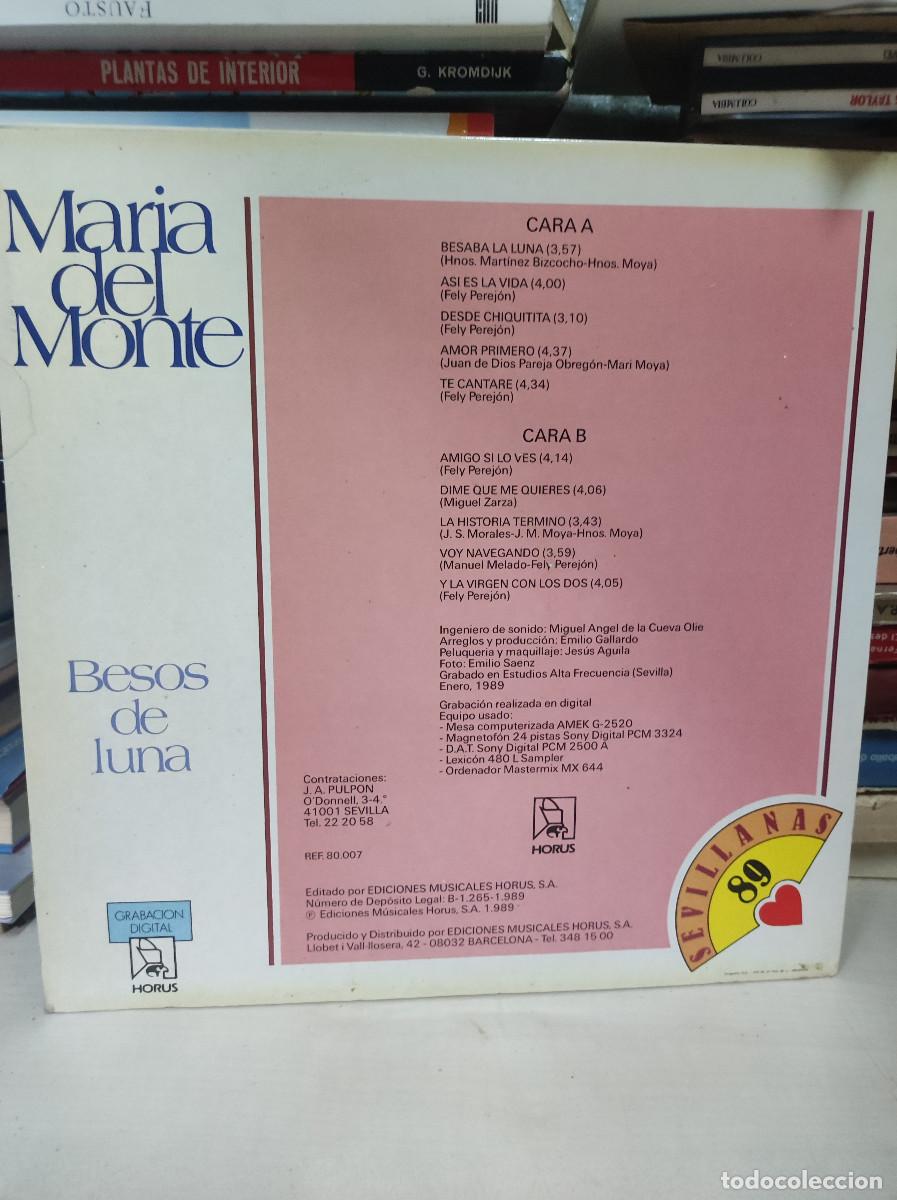 Discos de vinilo: Maria Del Monte &ndash; Besos De Luna - Foto 2