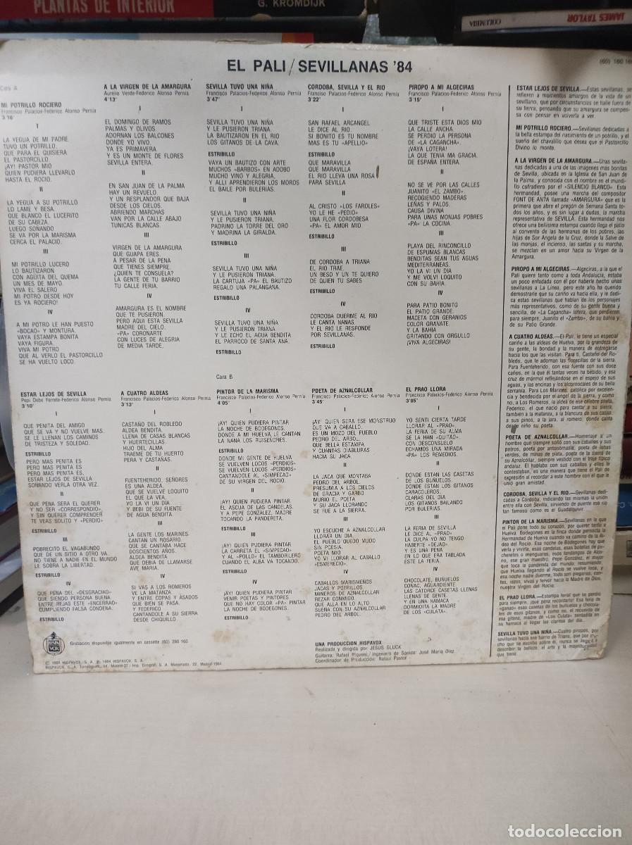 Discos de vinilo: El Pali &ndash; Estar Lejos De Sevilla - Foto 2