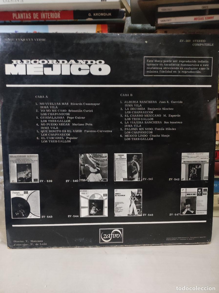 Discos de vinilo: Varios &ndash; Recordando Mejico - Foto 2