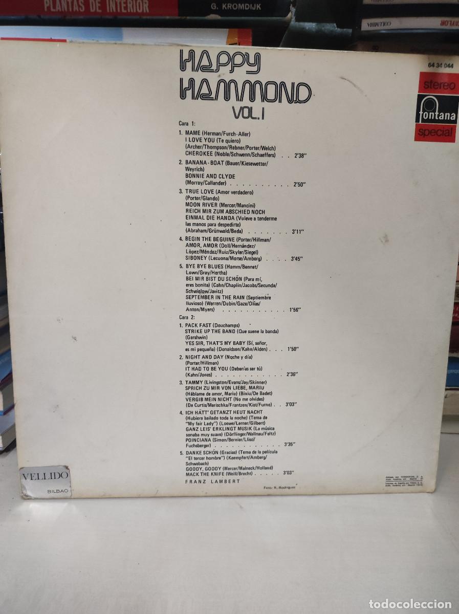 Discos de vinilo: Franz Lambert &ndash; Happy Hammond, Vol. I - Foto 2