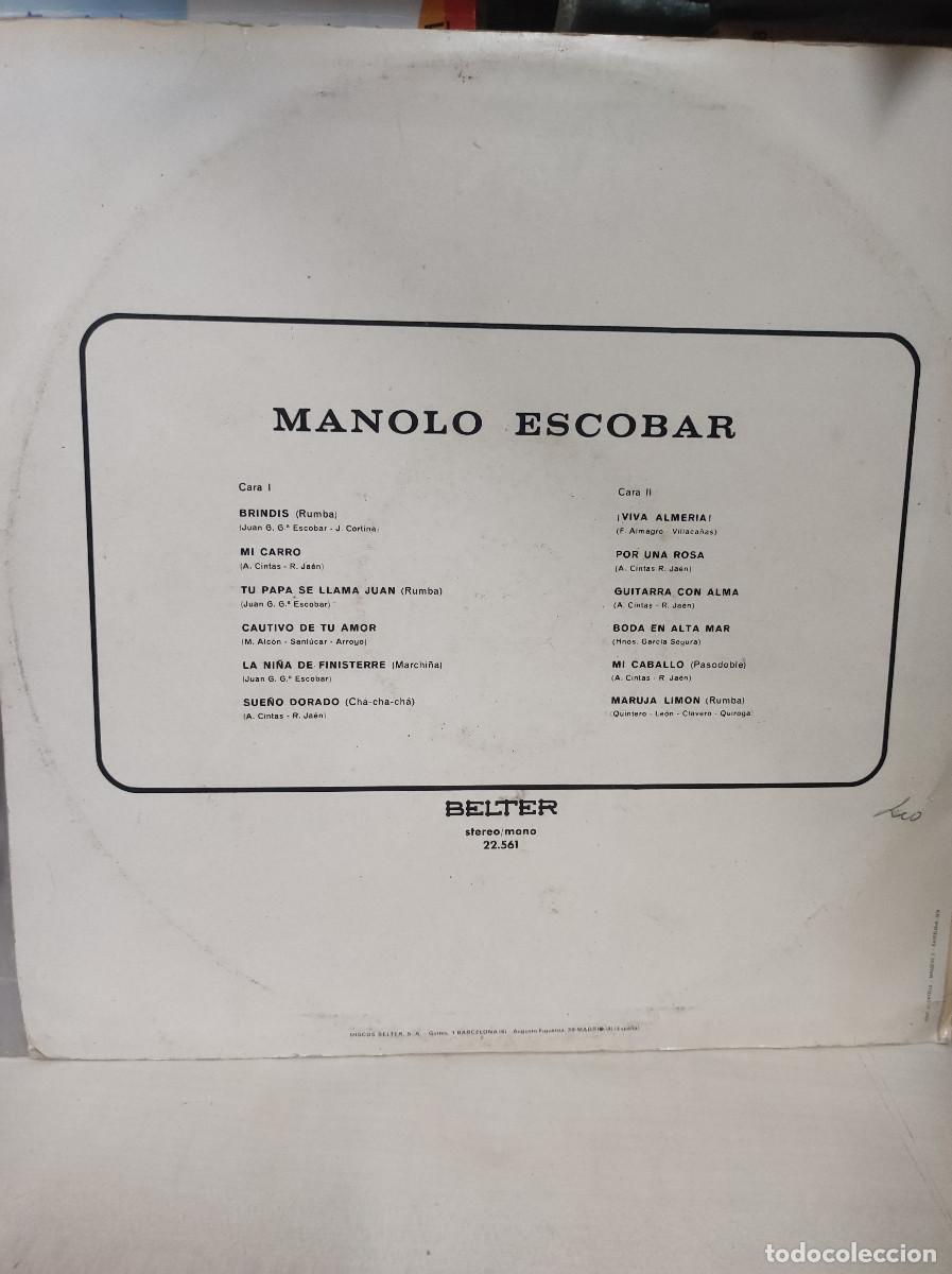 Discos de vinilo: Manolo Escobar &ndash; Manolo Escobar - Foto 2