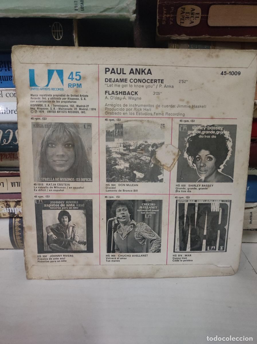 Discos de vinilo: Paul Anka &ndash; D&eacute;jame Conocerte - Foto 2