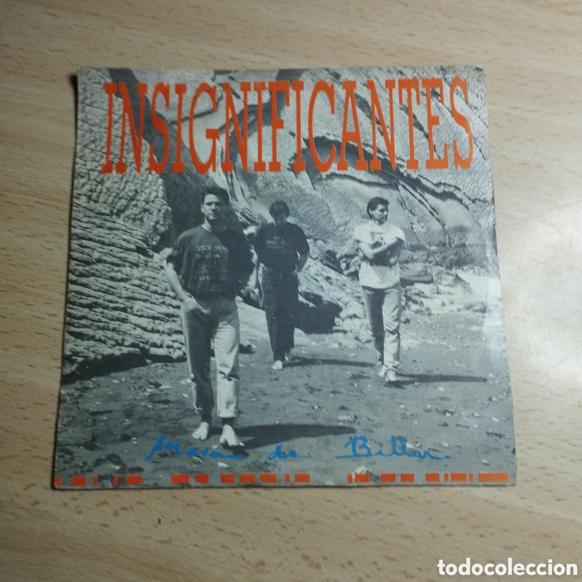 Discos de vinilo: Single 7&rdquo; Insignificantes 1990 mesa de billar + viento Sur - Foto 1