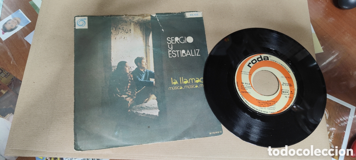 Discos de vinilo: SERGIO Y ESTIVALIZ VINILO SINGLE - Foto 1