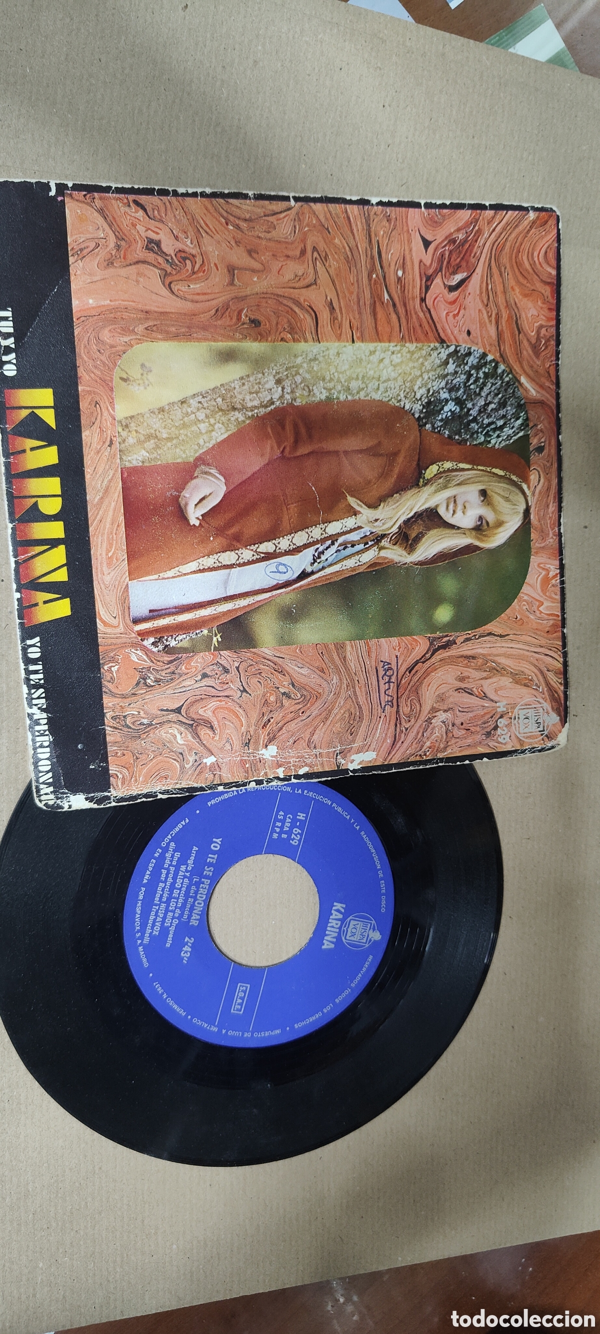 Discos de vinilo: KARINA DISCO SINGLE VINILO - Foto 1