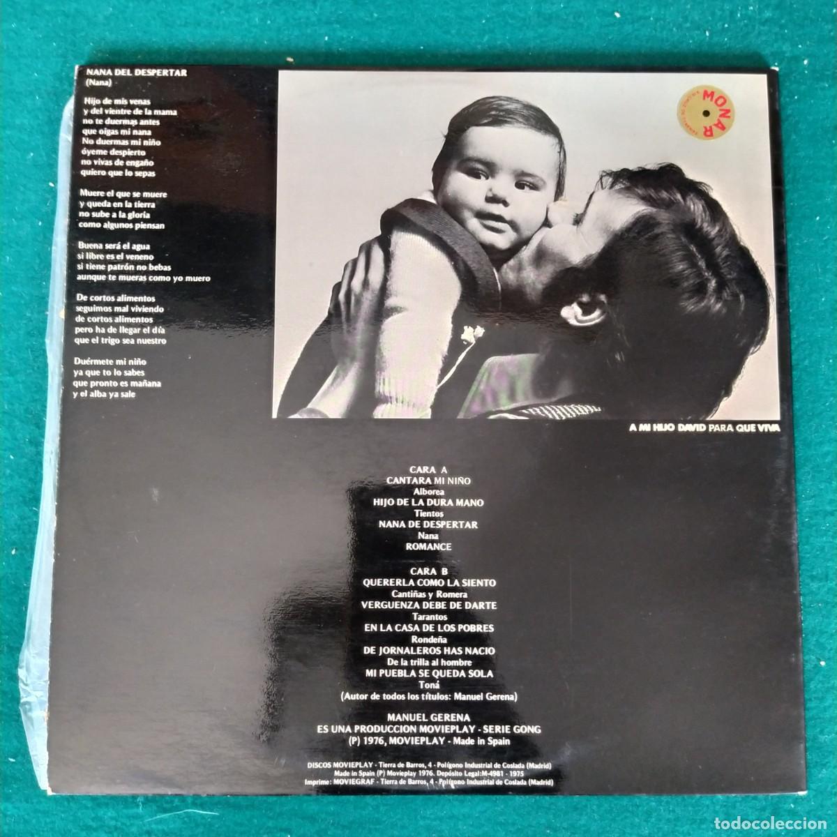 Discos de vinilo: Manuel Gerena &ndash; Cantando A La Libertad - Foto 2